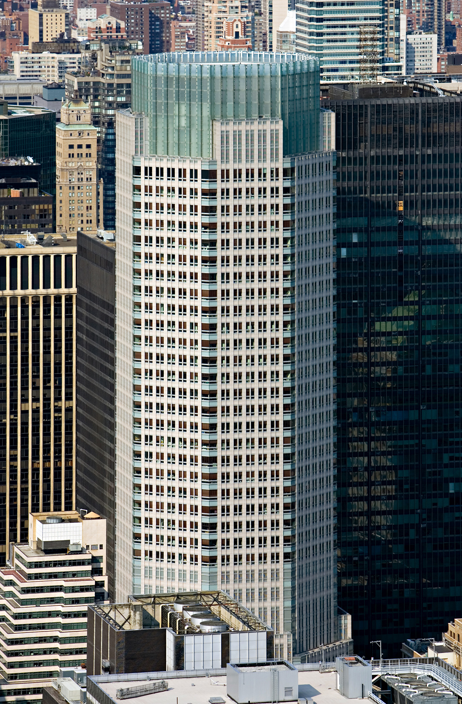 Bear Stearns Building, New York City - View from Empire State Building. © Mathias Beinling